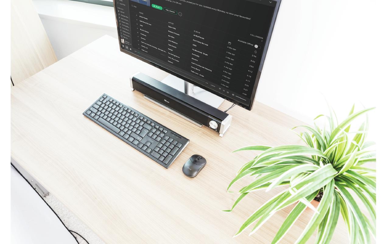 Soundleiste Asto PC/TVEleganter horizontaler Lautsprecher, für perfekte Integration unter jedem PC-Monitor oder TV-Bildschirm design