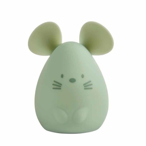 Veilleuse souris medium 12 cm Vert - NATTOU
