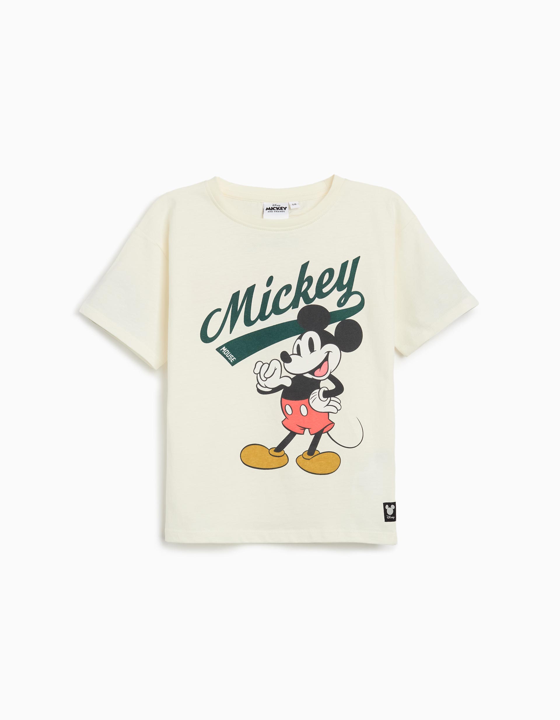 T-shirt 'Mickey', Menino, Branco