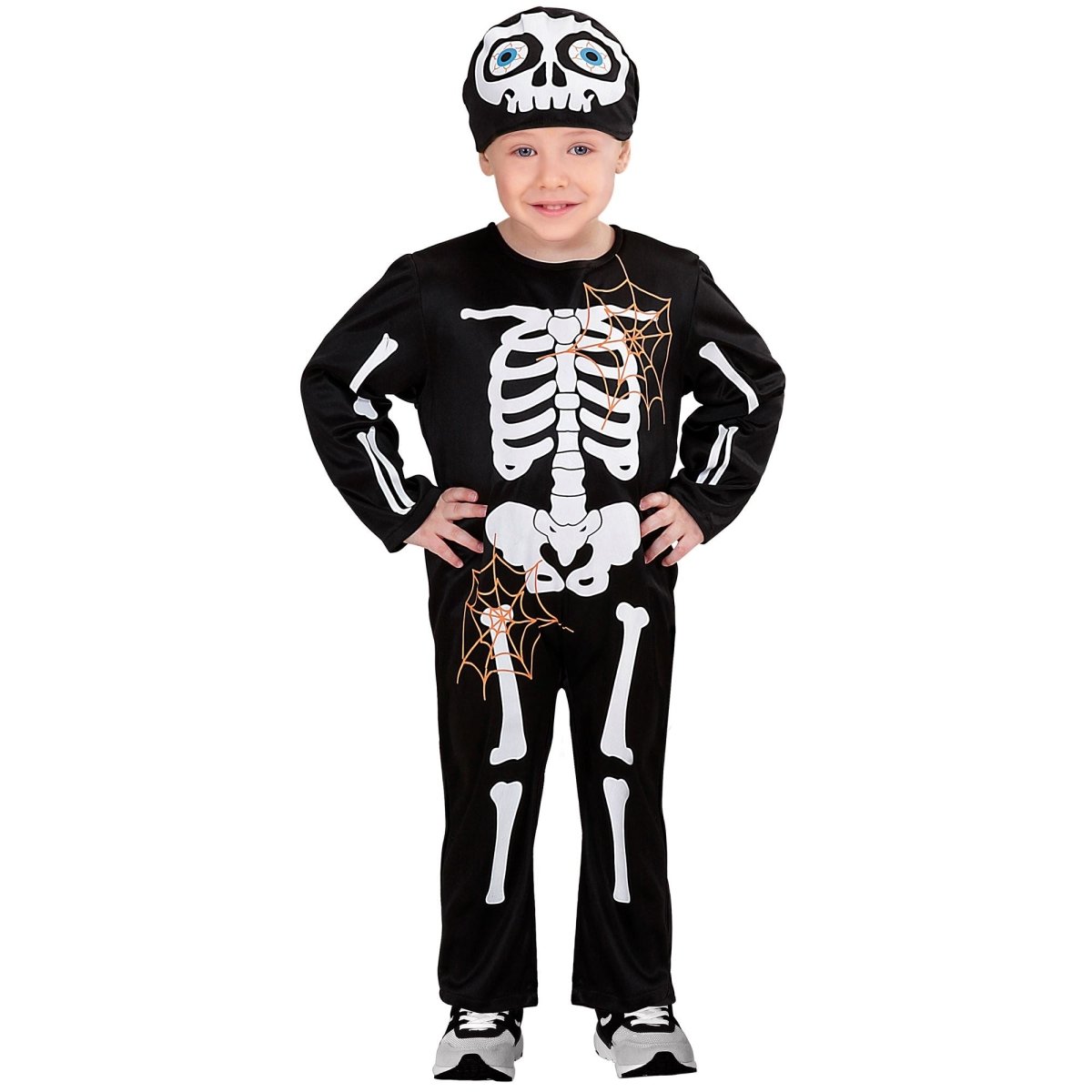 Halloween Kostuum Zwart Wit Kind Skelet