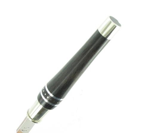 Nontron Virole n° 22 Double Virole Manche Ebène Aluminium Couteaux de Poche par Nontron