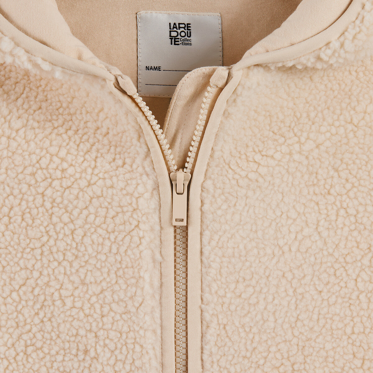 COLEÇÕES LA REDOUTE<br>Colete met kap em sherpa
