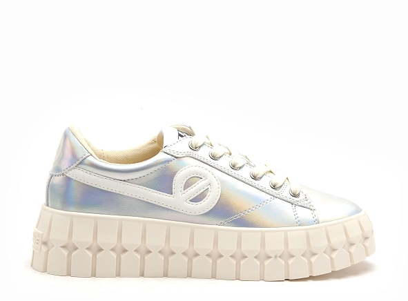 No name basses femme play sneaker argent