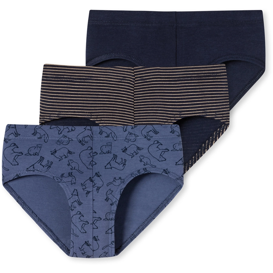 Schiesser Slip 955 Organic Mehrfarbig (1)