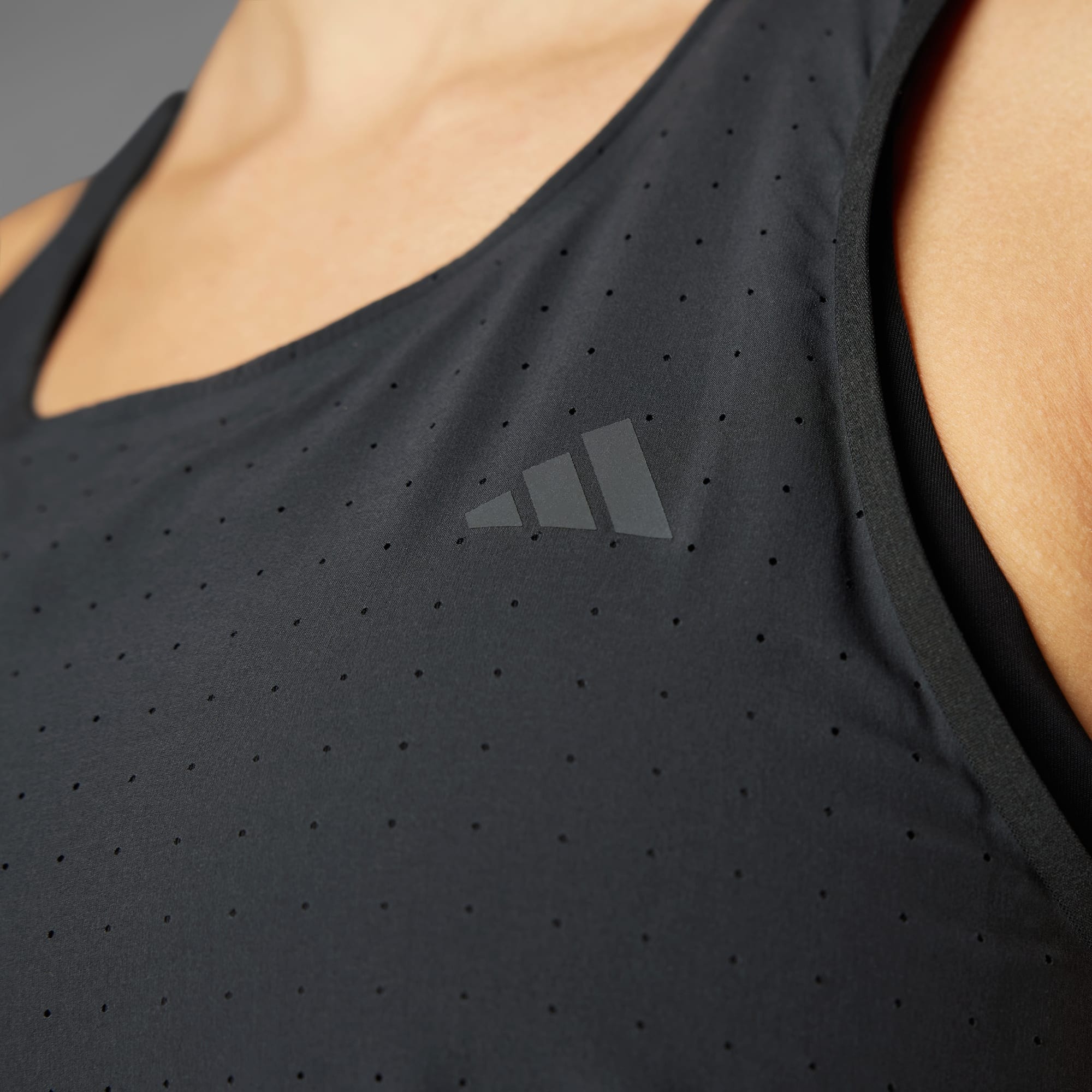 Adizero Running Singlet Dame Black