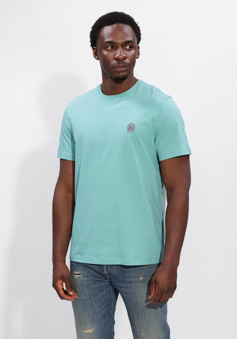 blauwe parajumpers t-shirt patch tee