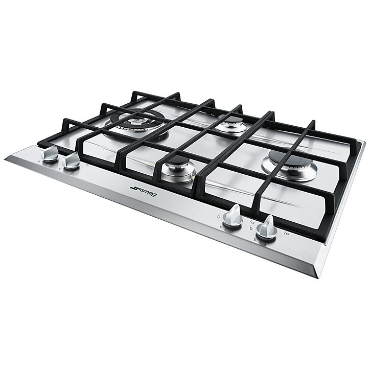 Plaque de cuisson au gaz 4 foyers Elementi l. 60 cm P261XGH Smeg inox