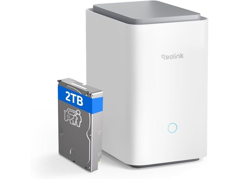 Reolink Zubehör Home Hub Pro P1 & 2 TB HDD Kabelloses Sicherheitssystem mit verschlüsseltem lokalem Speicher & Multi-Geräte Verwaltung inkl. eingebauter 2 TB Festplatte – Weiss
