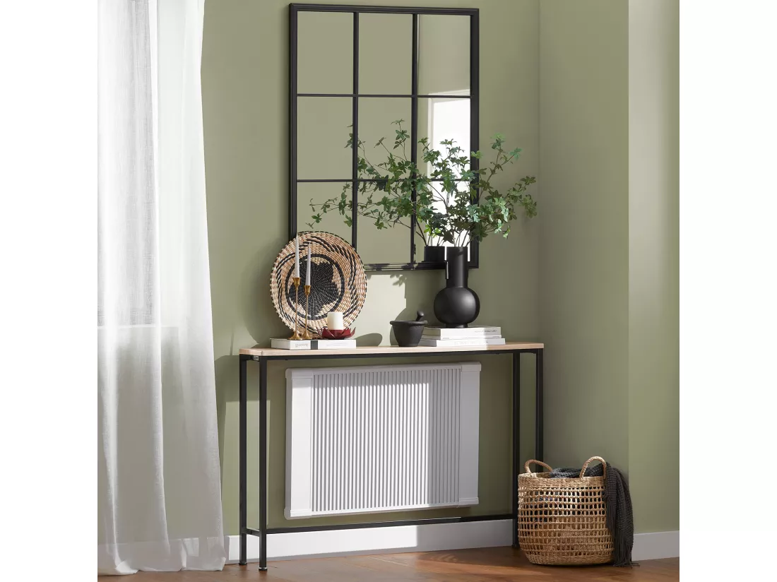 SoBuy FSB19-XL-Z Table Console Table d'appoint Bout de canapé Table d’entrée Cadre et 4 Pieds en Fer - L120cm x P20cm x H80cm