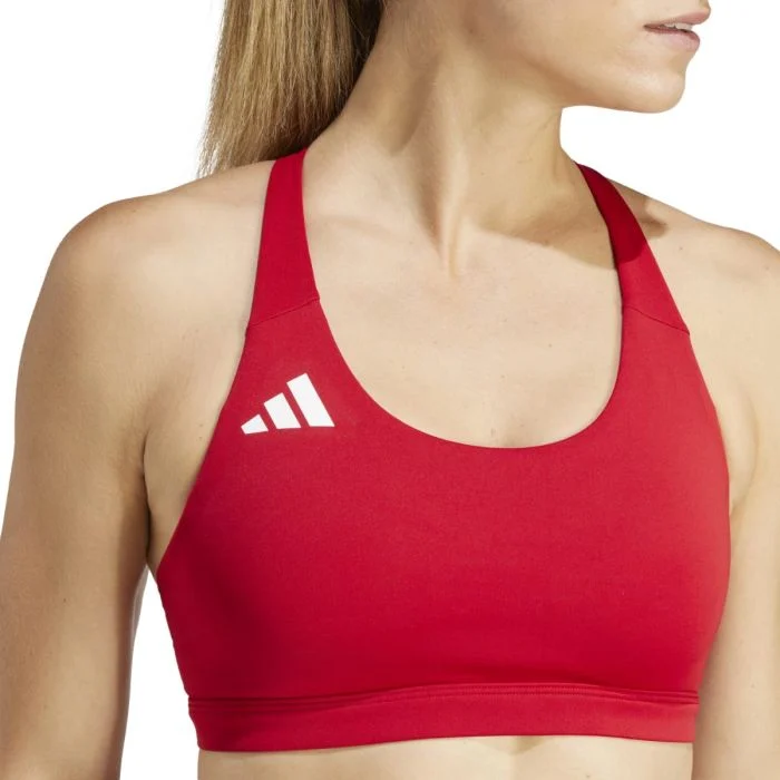adidas Dame BH Adizero Medium-Support Bra Rød