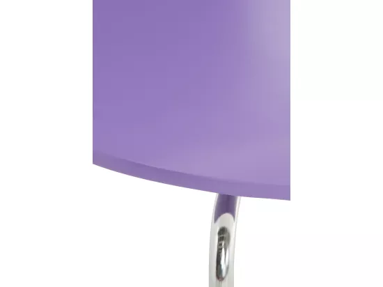 Lot de 4 Chaise de conférence - Bois - Violet - DIEGO