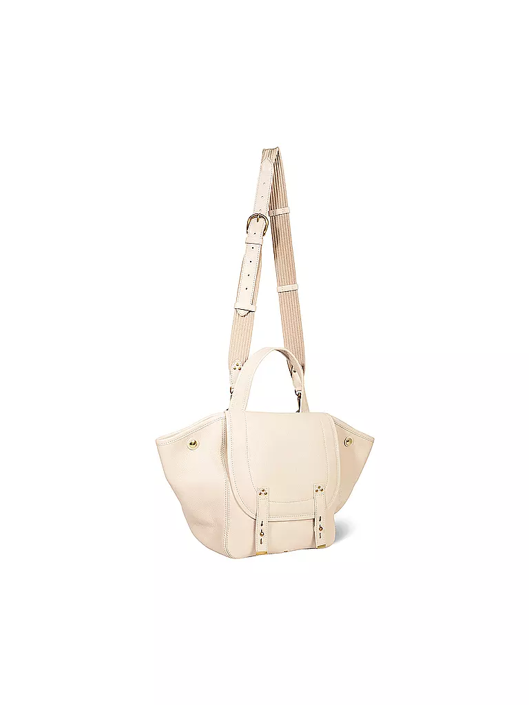 JEROME DREYFUSS Ledertasche - Henkeltasche STAN PANIER Medium creme