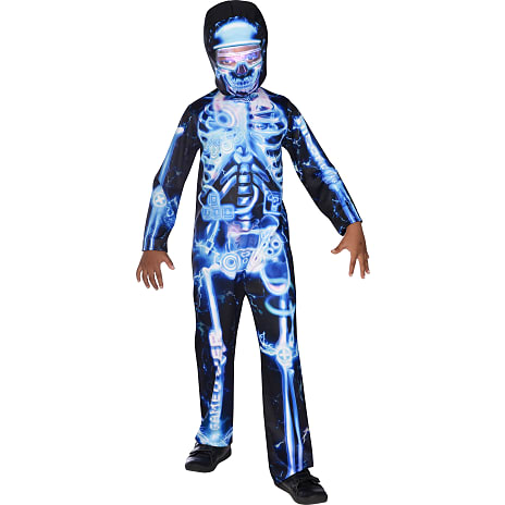 Halloween gamer skelet kostume str. 164