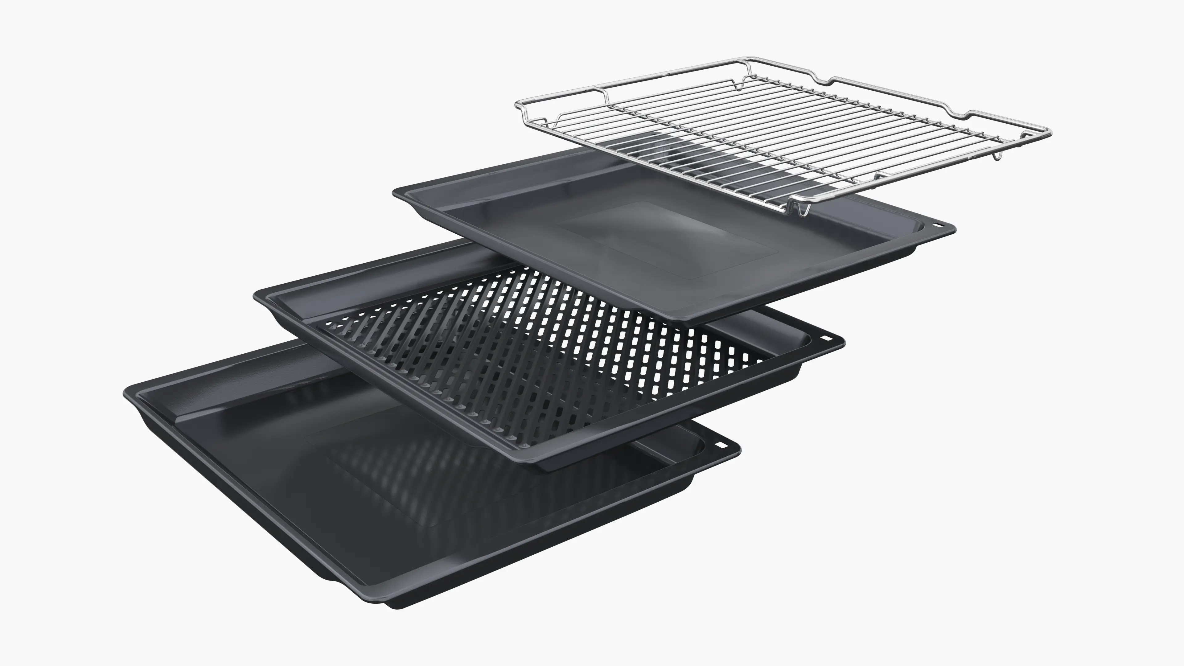 Serie 8 Bakoven met magnetron 60 x 60 cm Zwart