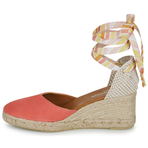 JB Martin - VISALIA - VELOURS ROSE / LACETS BONBON