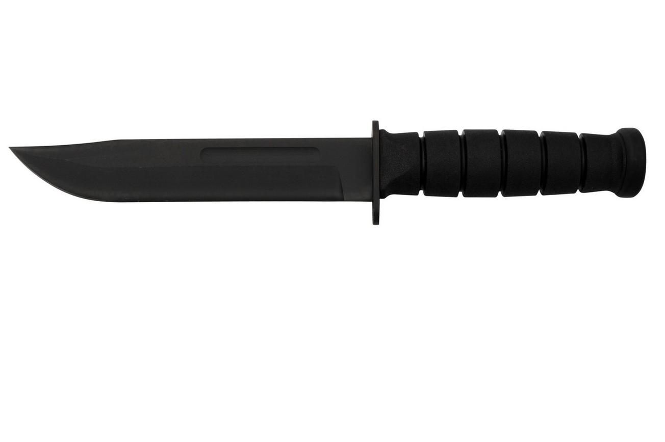 Spartan KA-BAR SB54 CPM MagnaCut, Black, Black Kydex Sheath, vaststaand mes