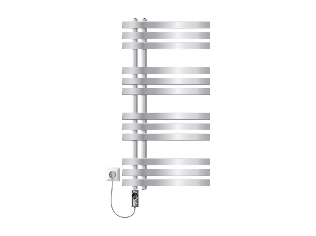 Iron EM radiateur sèche-serviettes chrome 50x100cm élément chauffant 300W