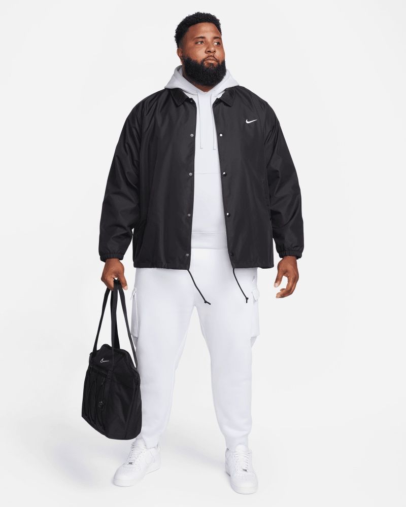 Sweat à capuche Nike Sportswear Club Fleece Gris Clair & Blanc pour homme