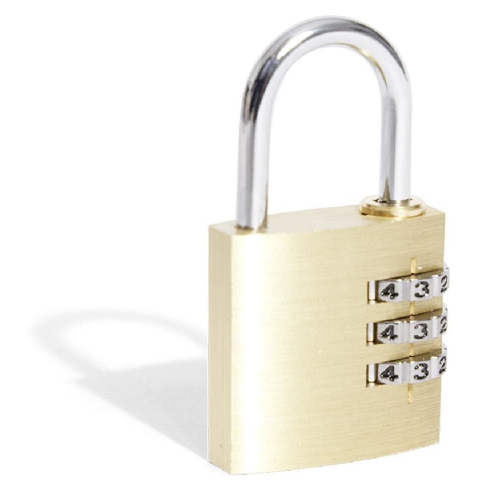 Cadenas à chiffres en laiton massif l.30 mm