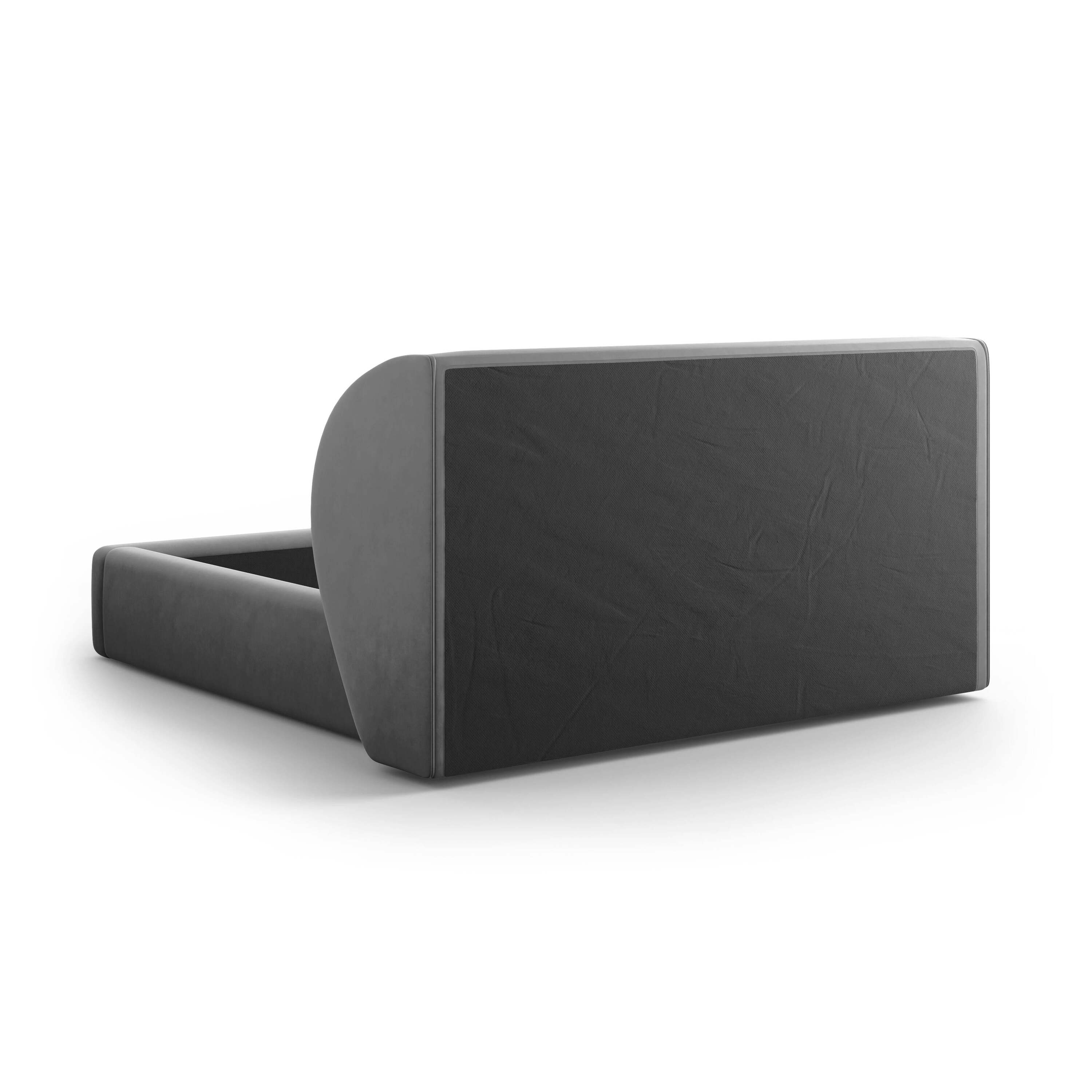 Micadoni Bedframe Miley met Opbergruimte - 180 x 200 cm - Fluweel - Grijs