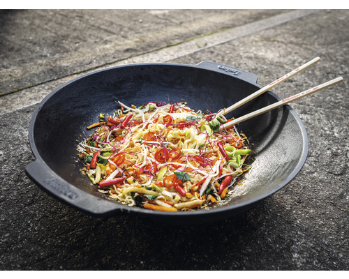 Enders® SWITCH GRID™ Wok 35 x 38,5 x 10 cm Gietijzer Zwart