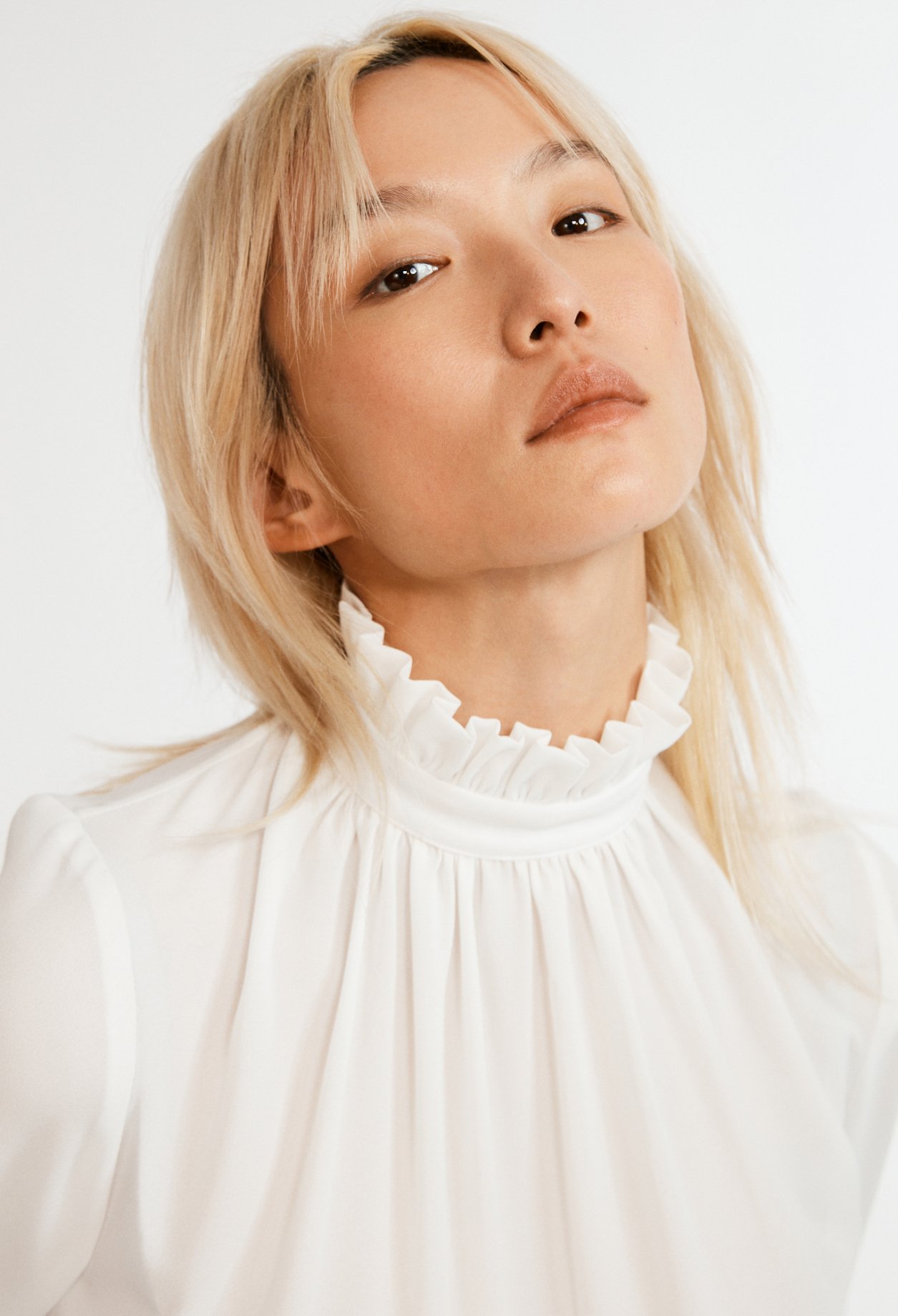 Blouse &agrave; col victorien