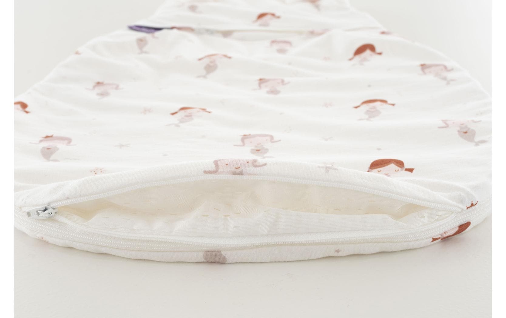 Baby-Ganzjahresschlafsack Mermaid Grösse 62/68Hochwertiger Babyschlafsack mit kleinen Meerjungfrauen