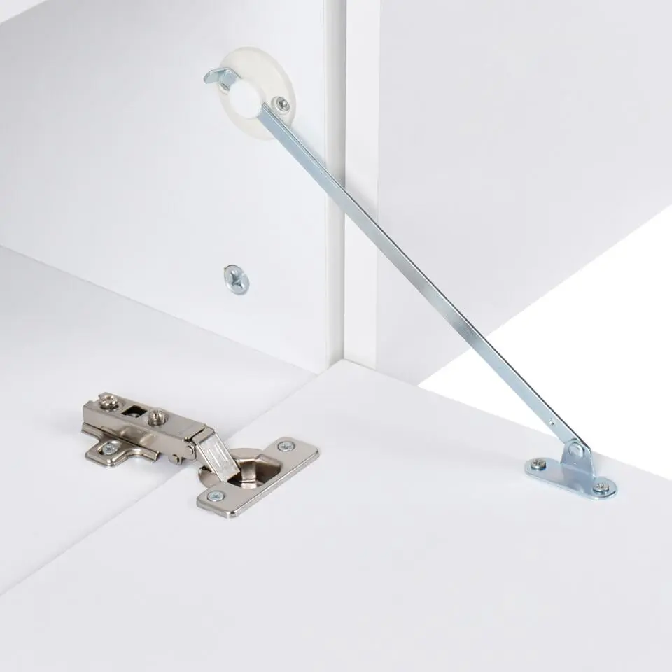 GLADSTONE - Wandgemonteerd TV-meubel - Wit - 140 cm - Vezelplaat