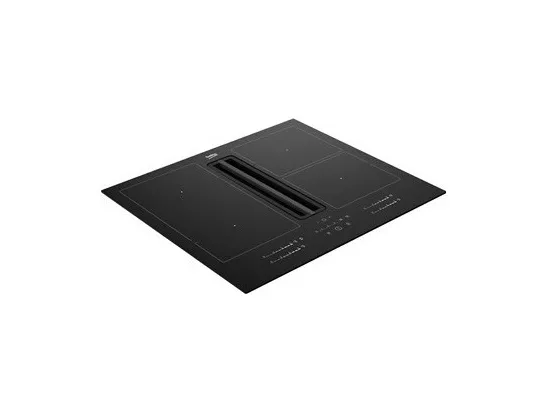 Plaque de cuisson avec hotte intégrée Beko HIXI64700UF + HOTTE INTEGREE