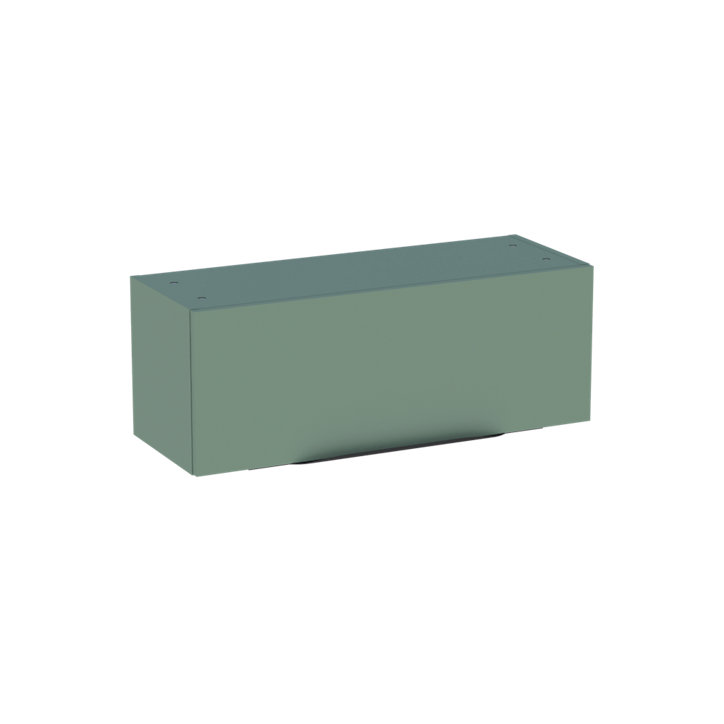 Meuble de rangement salle de bains haut Pamili vert sauge mat 80 cm