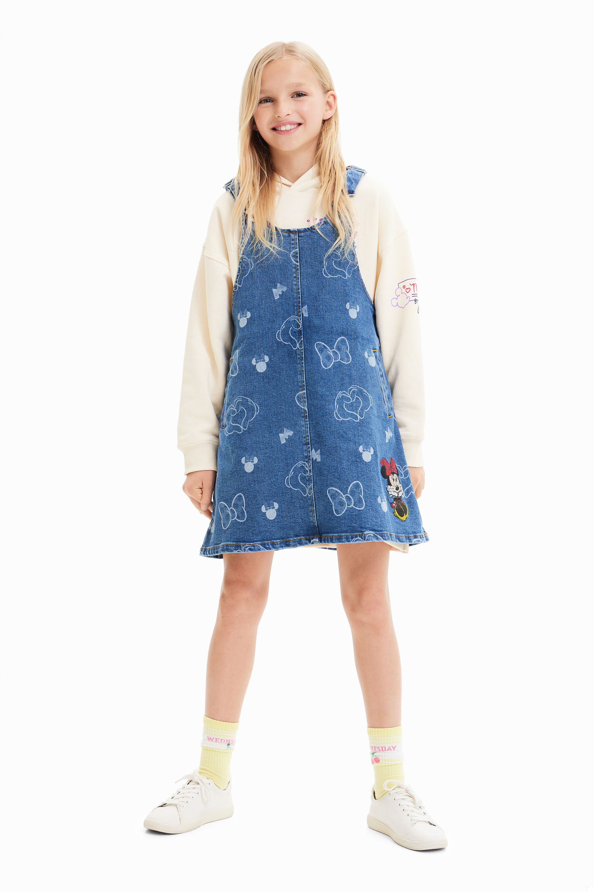 Combinaison jean Minnie Mouse