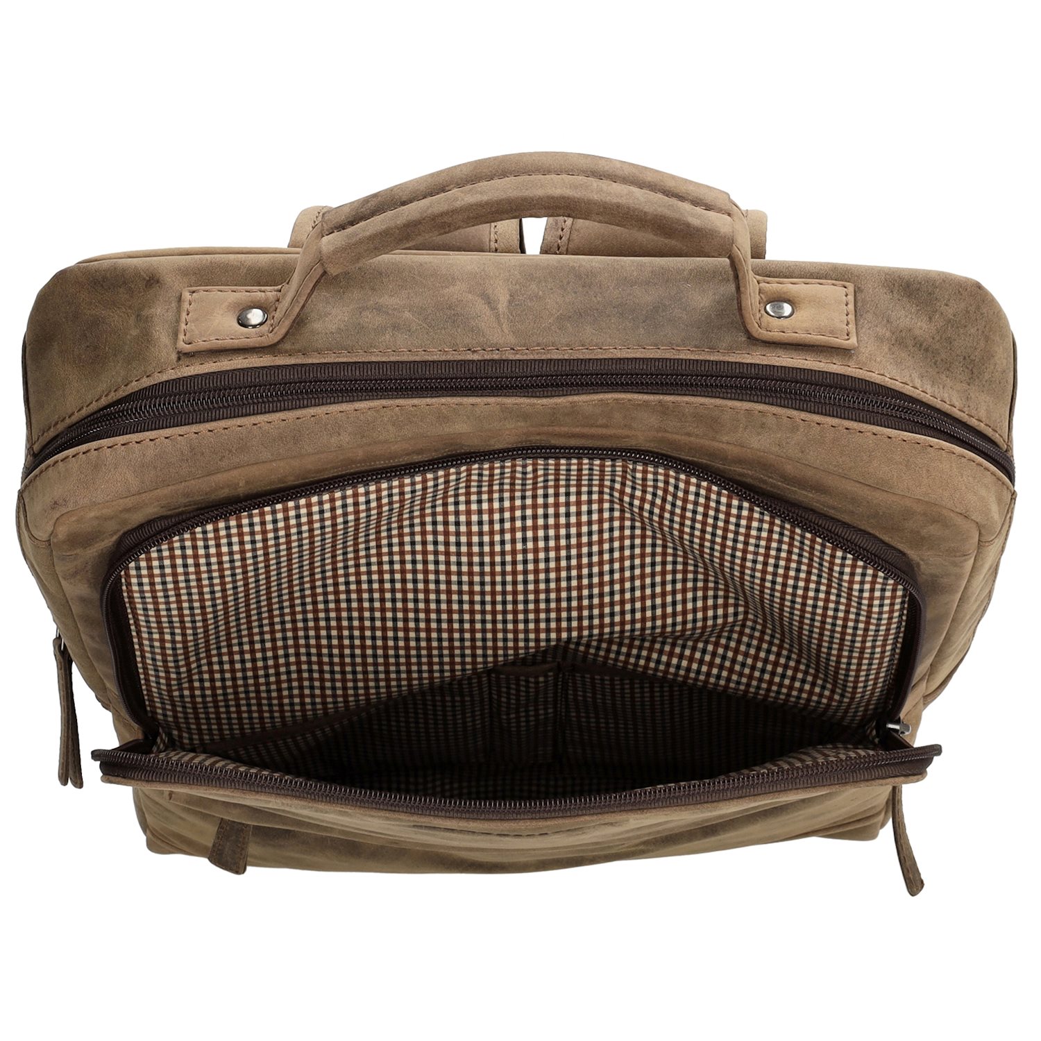 Hide & Stitches Idaho Rustic Rugzak donkerbruin