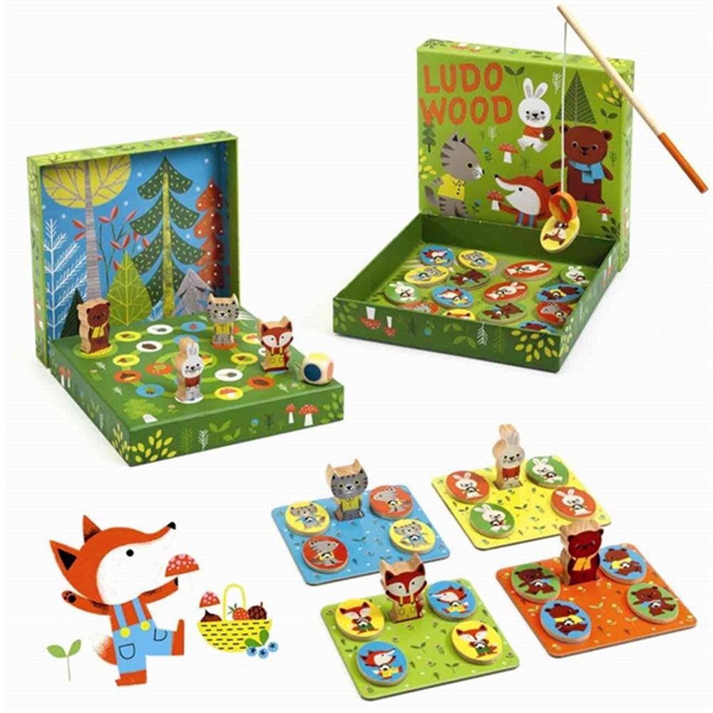 Køb Djeco Trælærespil Ludo Wood