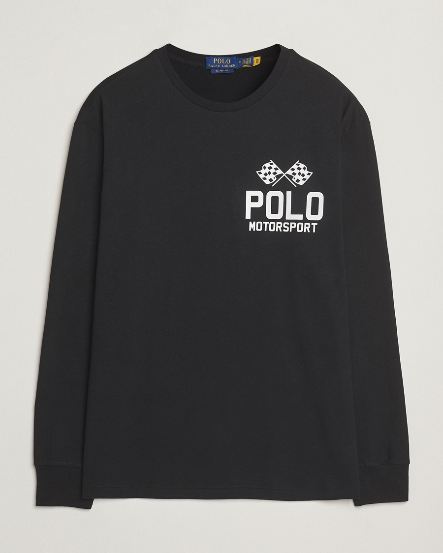 Polo Ralph Lauren RL Motorsport Long Sleeve Tee Polo Black