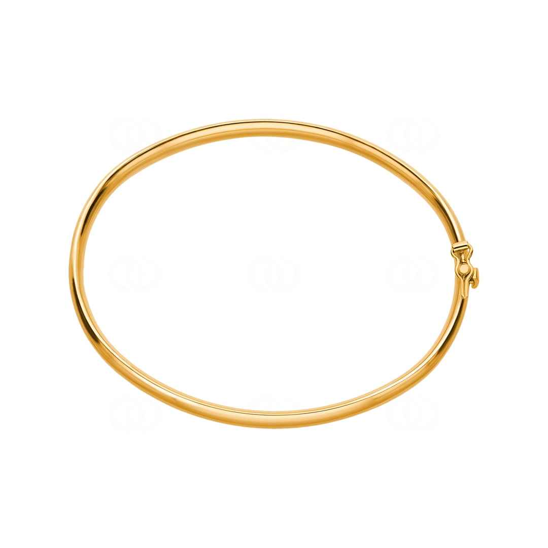 Armreif oval 750/18 K Gelbgold 4mm - 52x62mm