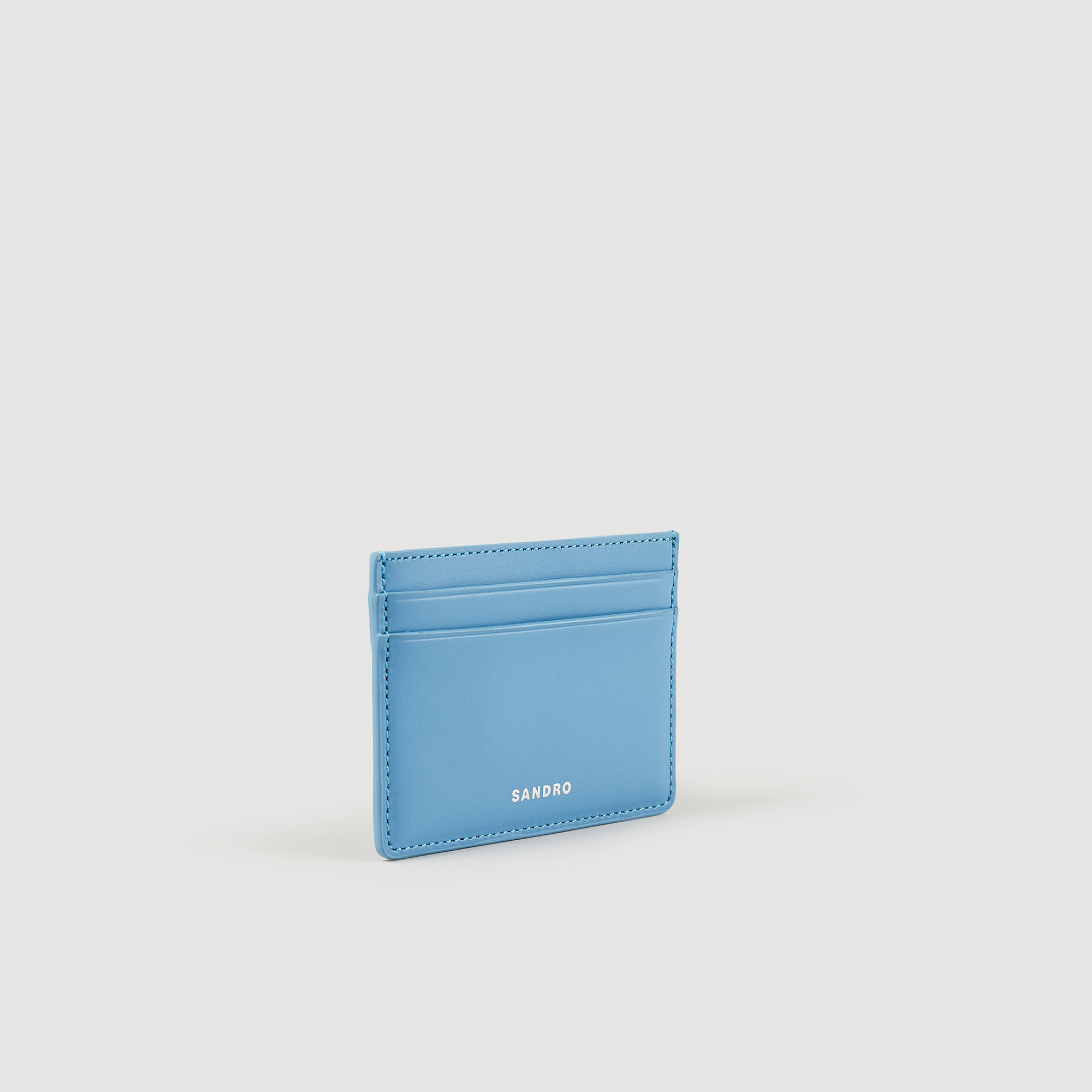Porte-cartes en cuir lisse