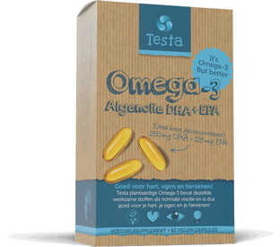 Testa Omega-3 Algenolie DHA & EPA Softgels 60VCP