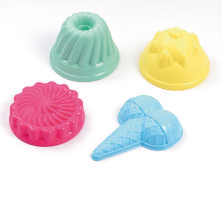 IJs en Cupcakes Zandvormen, 4st.