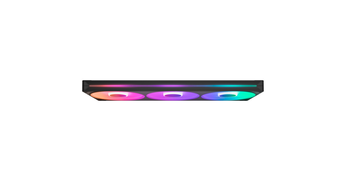 NZXTF420 RGB CORE case fans  (Zwart, 3 stuks, 420 x 140 x 26 mm)