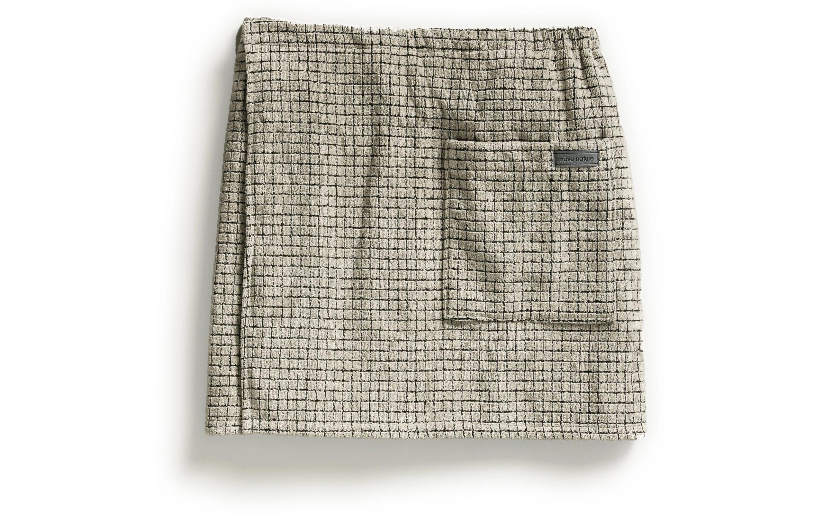Saunakilt Eden 0 x 50 cm, SchwarzSarong aus Baumwolle und Leinen