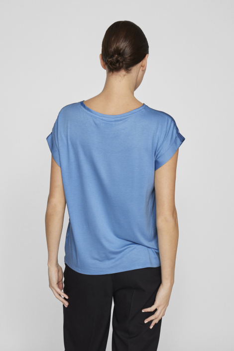 Vila blauwe dames t-shirt