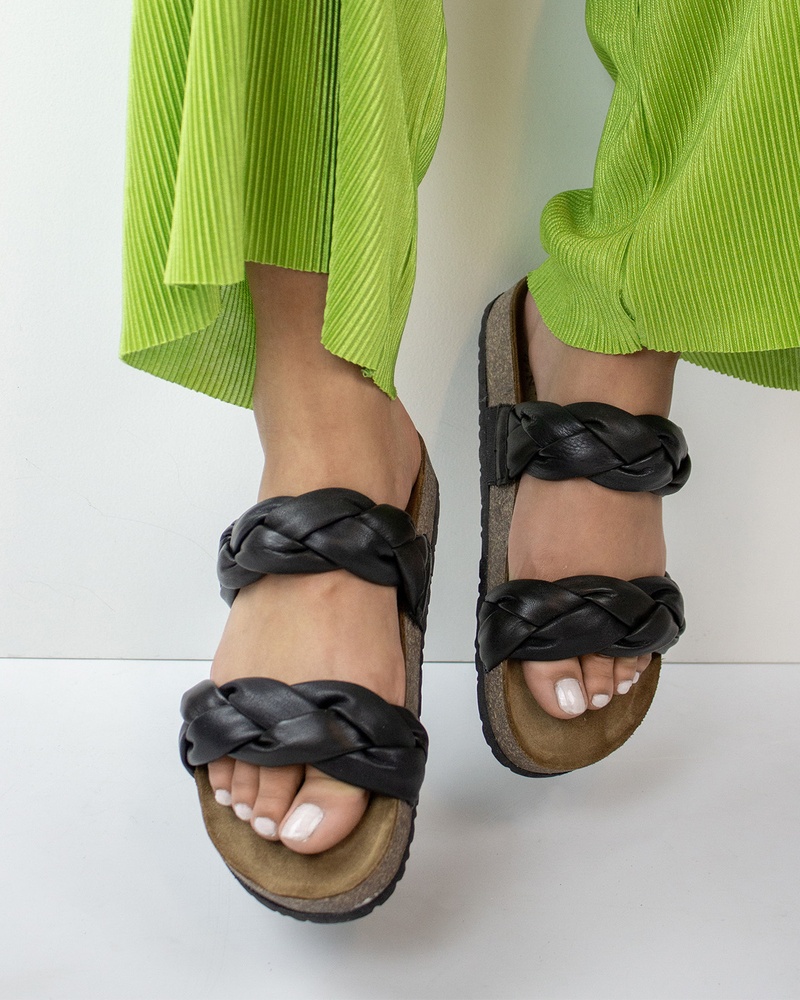 Nelson Slippers  - zwart