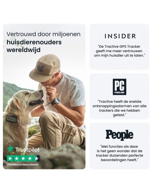 Tractive Gps Tracker Dog Xl Adventure - Hondenlocatievinder - 97x51x24 mm 115 g Grijs Geschiktvoorhonden>22kg