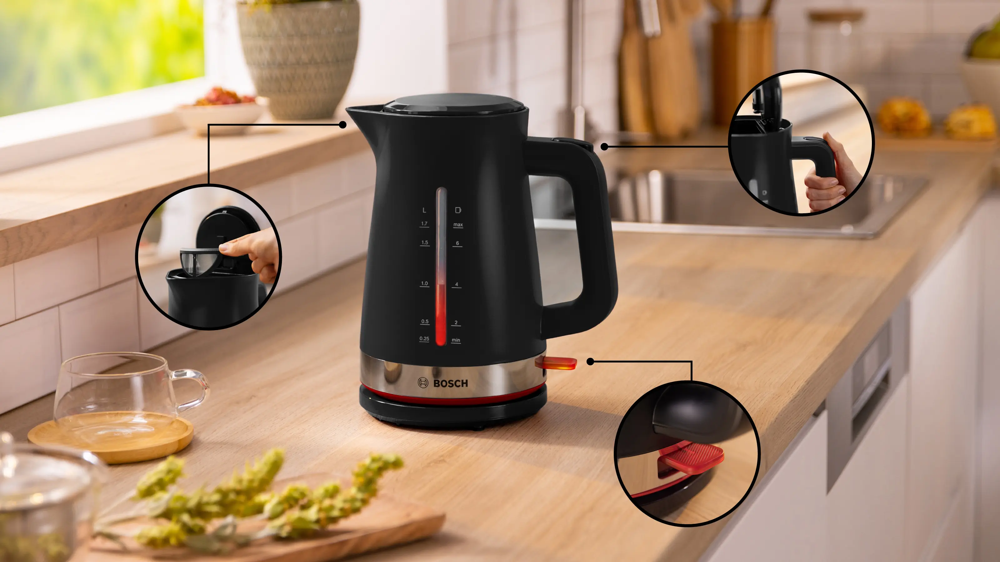 Waterkoker MyMoment Zwart TWK4M223