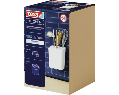Tesa witte bestekhouderset 70025-00000-00