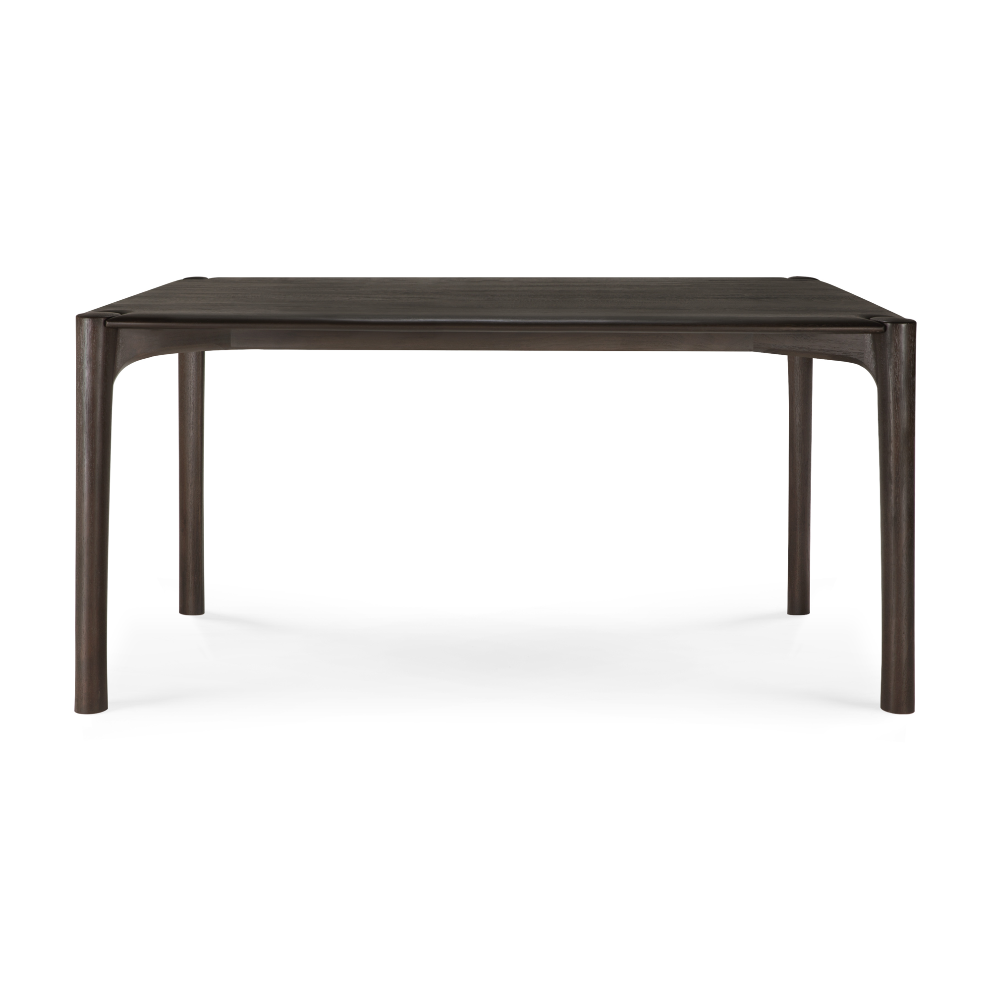 Eettafel PI teak donkerbruin gelakt 160x80 cm