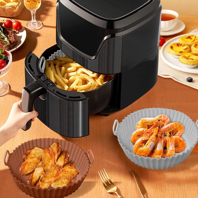 Air Fryer silikoneskål Grå