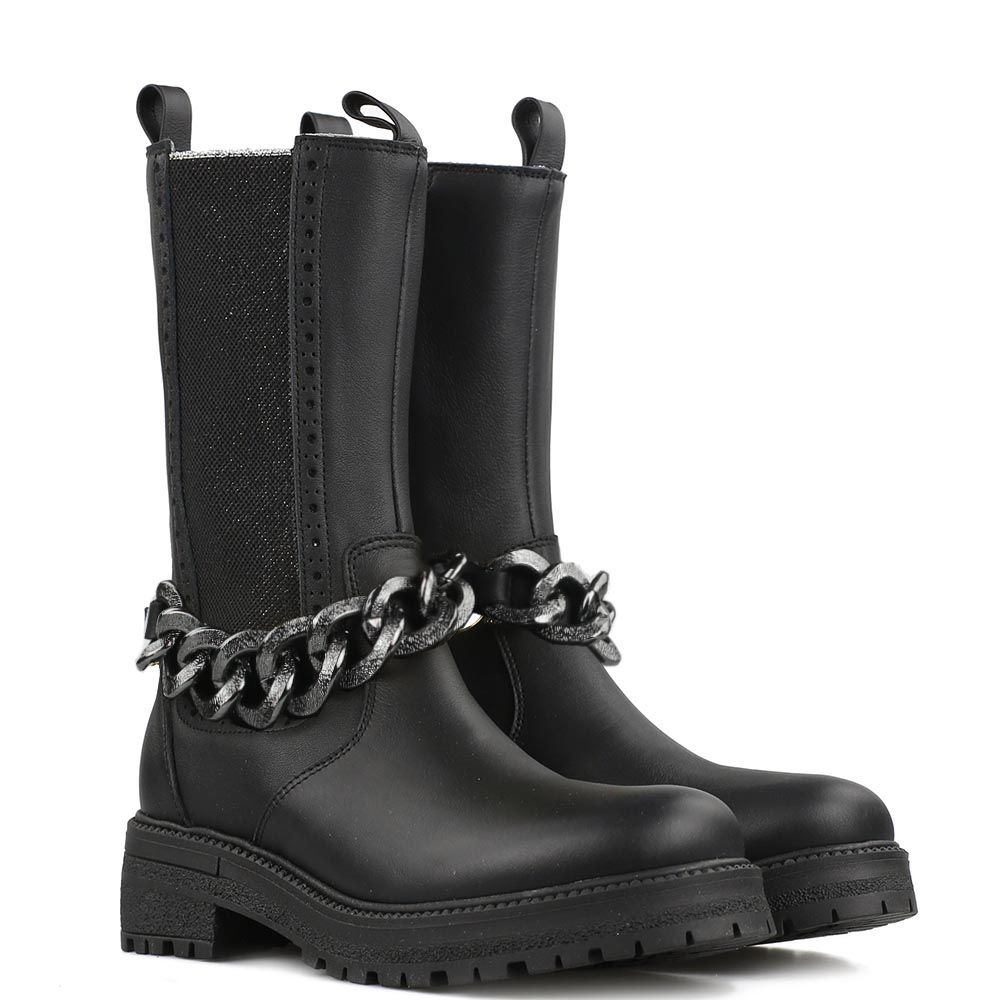 Zecchino d'Oro 6113 boots Zwart - Zilver