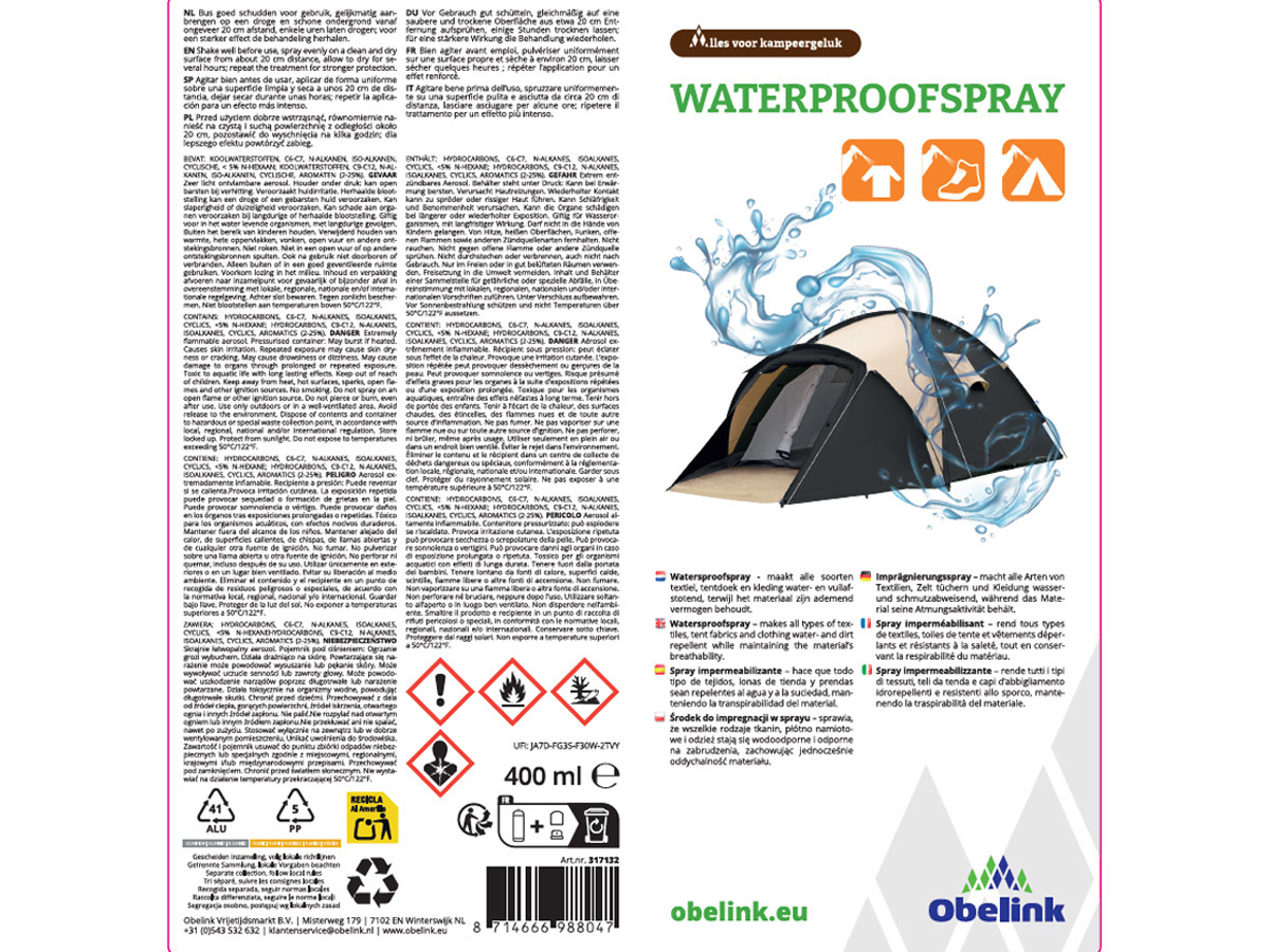 Obelink Waterproof impregneerspray