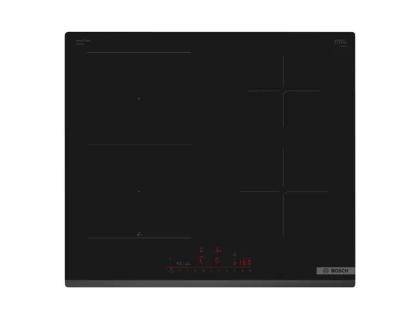 Bosch Serie | 6 PVS63KHC1Z - Induktions kogeplade - 4 plader - Niche - bredde: 56 cm - dybde: 49 cm facetteret front - sort